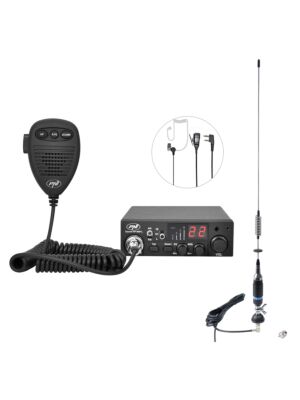 CB PNI ESCORT HP 8001L ASQ paket radio stanica + CB PNI S75 antena s kabelom i fiksnim nosačem