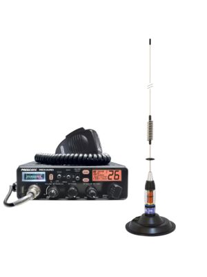 Kit Radio CB President Richard ASC 10M + CB Antena PNI ML70, dužina 70cm, 26-30MHz, 200W