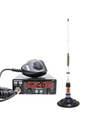 Kit Radio CB President RONALD ASC 10/12M + CB antena PNI ML70