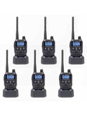 Komplet od 6 prijenosnih radio stanica PNI PMR R45 PRO 446MHz, 0.5W, 99 programabilnih kanala, 16 PMR i 38 CTCSS i 104 DCS tona,