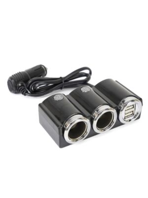 Razdjelnik za auto upaljač PNI Lighter 20 12V/24V 2 izlaza, 2 x USB, LED indikator