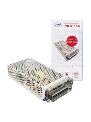 Stabilizirani uklopni izvor napona PNI ST10A 230V do 12V 10A stabiliziran za nadzorne sustave