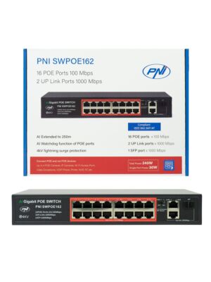 Switch POE PNI SWPOE162, 16 portova