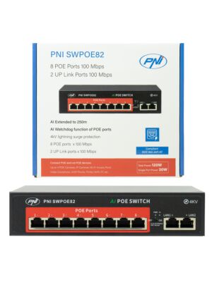 Switch POE PNI SWPOE82 s 8 POE priključaka