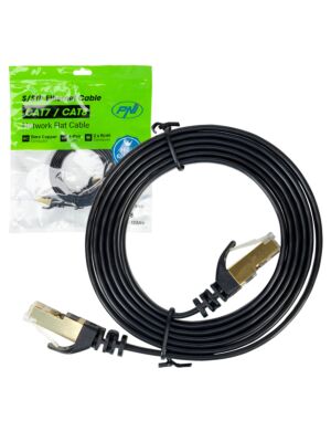 Ravni mrežni kabel CAT7 crni