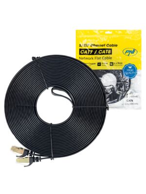Ravni mrežni kabel CAT7 crni