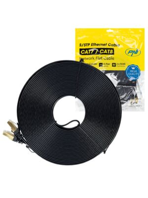 Ravni mrežni kabel CAT7 crni