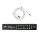 PNI SW016 Paket preklopnika 16 x 10/100/1000 Mbps, Gigabit, metalno kućište i 1,5 m CAT8 patch PNI U8015W